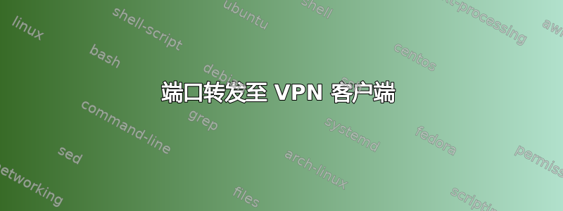 端口转发至 VPN 客户端