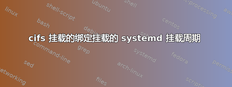 cifs 挂载的绑定挂载的 systemd 挂载周期