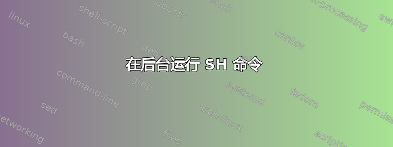 在后台运行 SH 命令