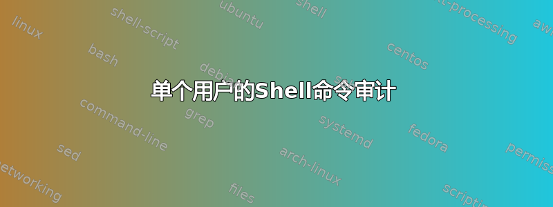 单个用户的Shell命令审计