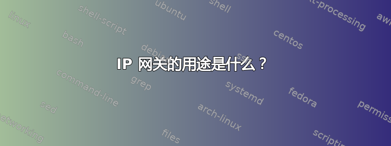 IP 网关的用途是什么？