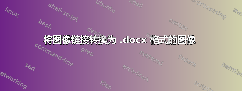 将图像链接转换为 .docx 格式的图像