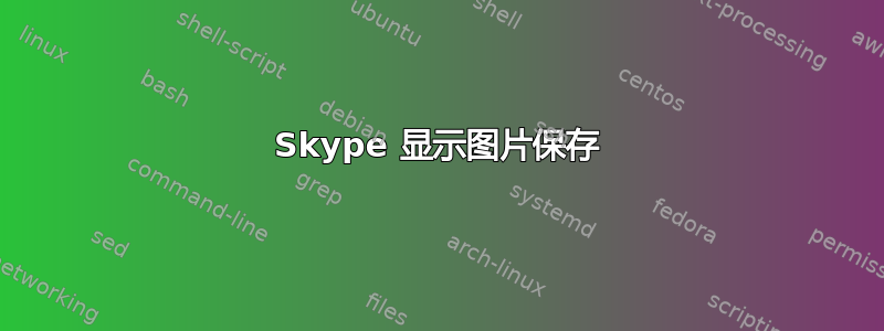 Skype 显示图片保存