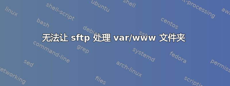 无法让 sftp 处理 var/www 文件夹