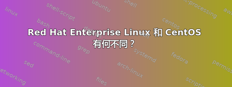 Red Hat Enterprise Linux 和 CentOS 有何不同？