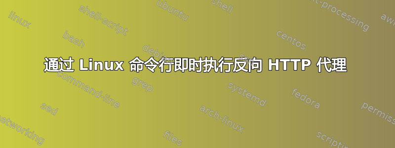 通过 Linux 命令行即时执行反向 HTTP 代理