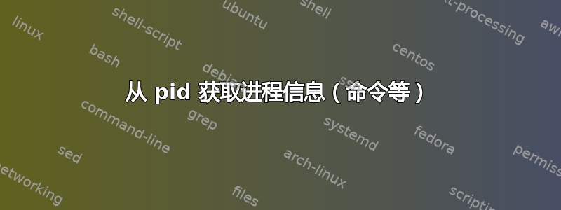 从 pid 获取进程信息（命令等）