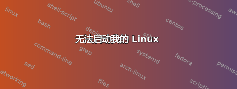 无法启动我的 Linux