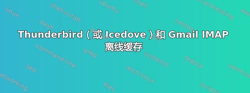 Thunderbird（或 Icedove）和 Gmail IMAP 离线缓存