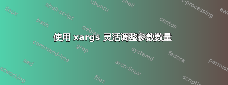 使用 xargs 灵活调整参数数量