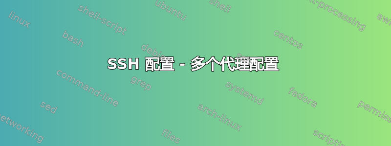 SSH 配置 - 多个代理配置