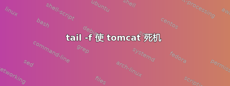 tail -f 使 tomcat 死机