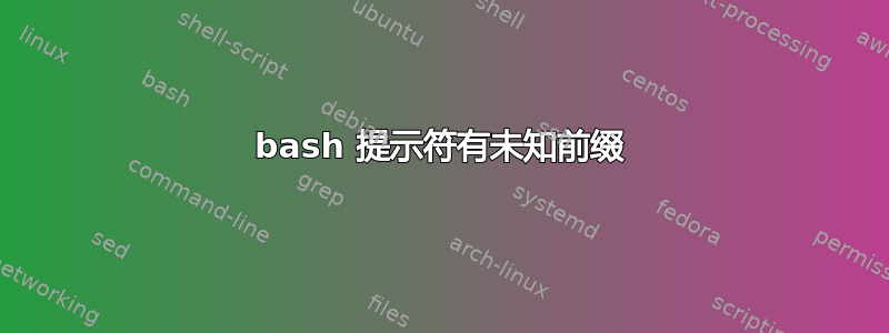 bash 提示符有未知前缀