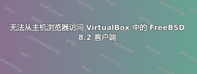 无法从主机浏览器访问 VirtualBox 中的 FreeBSD 8.2 客户端