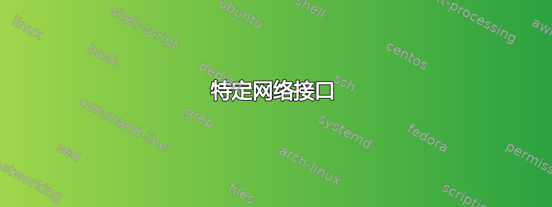 特定网络接口