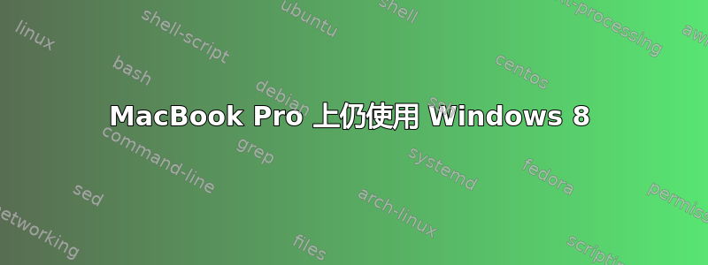 MacBook Pro 上仍使用 Windows 8