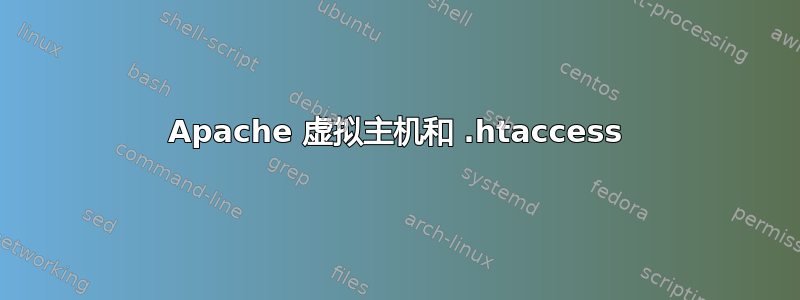 Apache 虚拟主机和 .htaccess