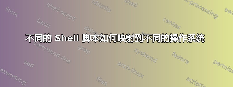 不同的 Shell 脚本如何映射到不同的操作系统