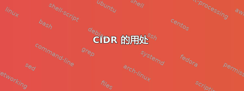 CIDR 的用处