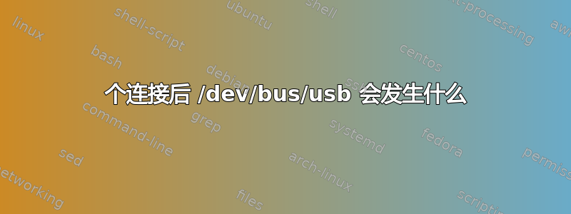 1001 个连接后 /dev/bus/usb 会发生什么