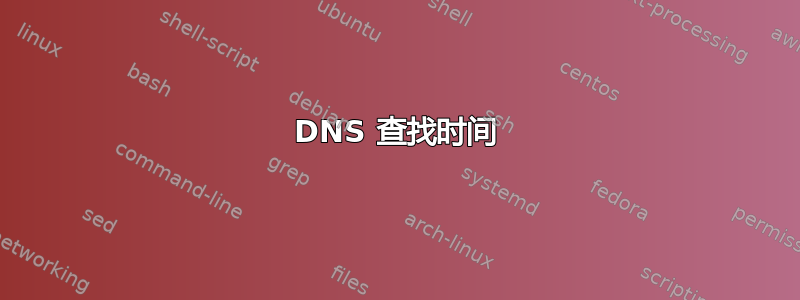 DNS 查找时间