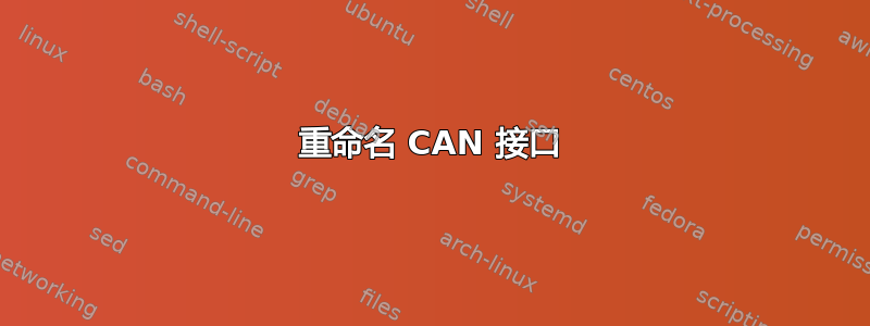 重命名 CAN 接口