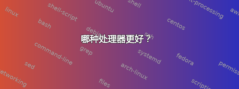 哪种处理器更好？ 