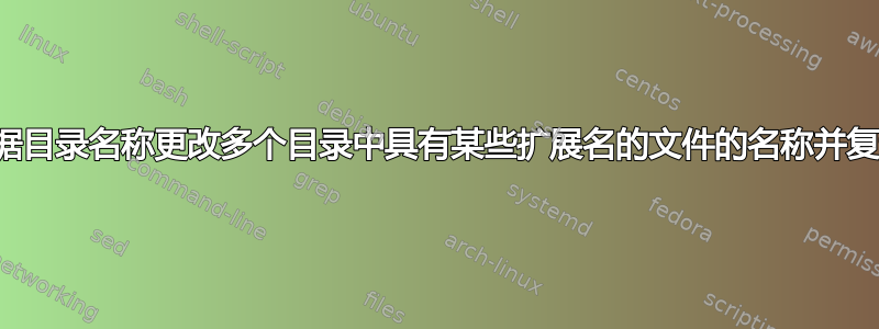 批处理文件：根据目录名称更改多个目录中具有某些扩展名的文件的名称并复制到一个目录中