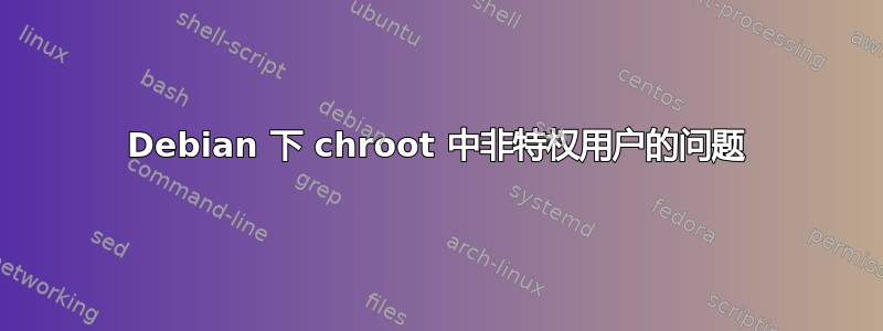 Debian 下 chroot 中非特权用户的问题