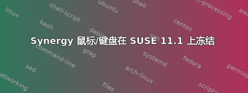 Synergy 鼠标/键盘在 SUSE 11.1 上冻结