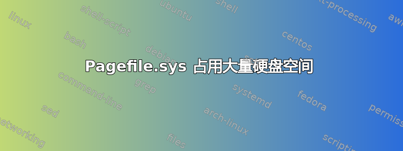 Pagefile.sys 占用大量硬盘空间