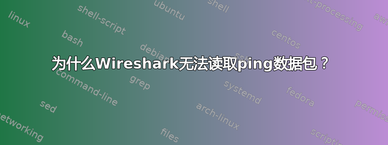 为什么Wireshark无法读取ping数据包？