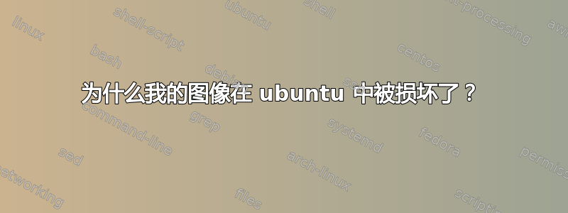 为什么我的图像在 ubuntu 中被损坏了？