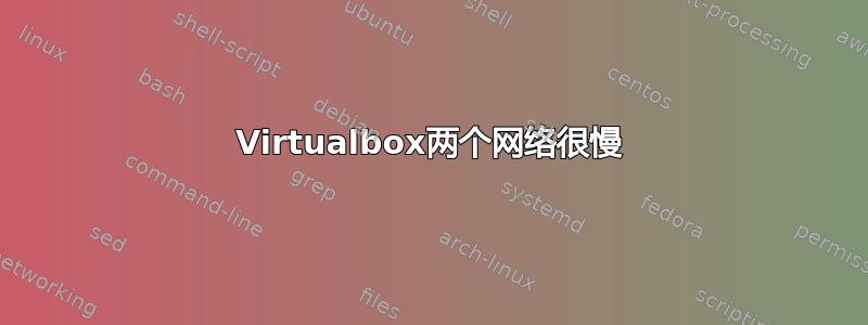 Virtualbox两个网络很慢