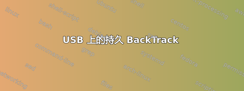 USB 上的持久 BackTrack