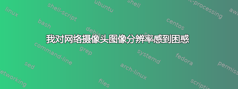 我对网络摄像头图像分辨率感到困惑