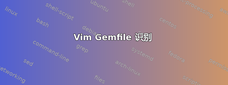 Vim Gemfile 识别