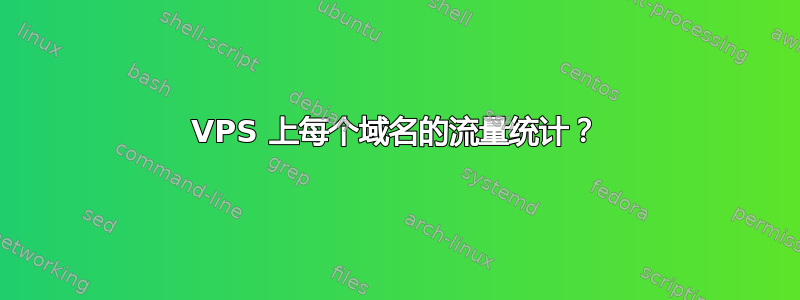 VPS 上每个域名的流量统计？