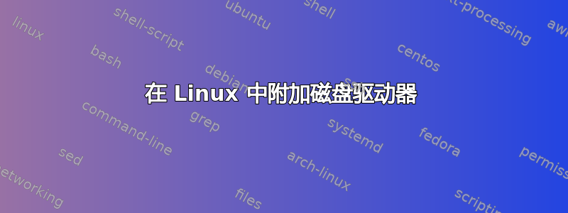 在 Linux 中附加磁盘驱动器