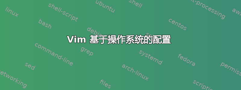 Vim 基于操作系统的配置