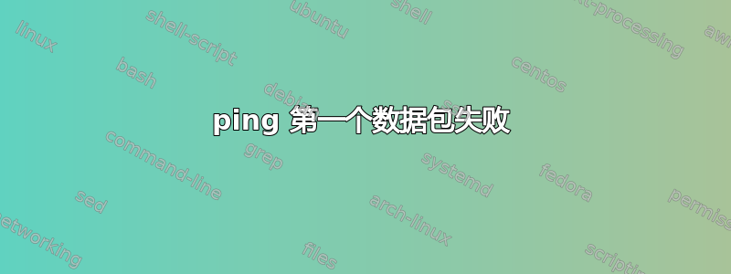 ping 第一个数据包失败