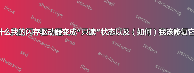 为什么我的闪存驱动器变成“只读”状态以及（如何）我该修复它？