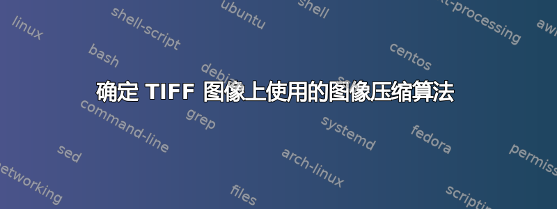 确定 TIFF 图像上使用的图像压缩算法