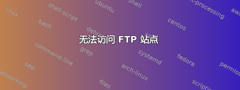 无法访问 FTP 站点