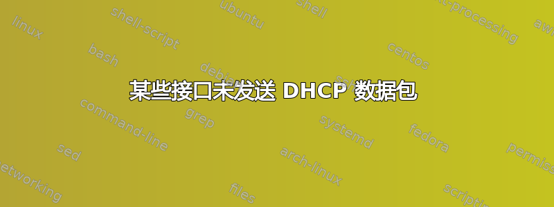 某些接口未发送 DHCP 数据包