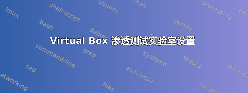 Virtual Box 渗透测试实验室设置