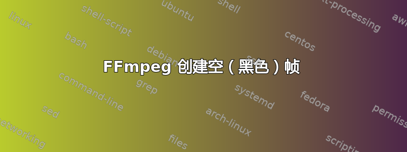 FFmpeg 创建空（黑色）帧