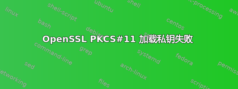 OpenSSL PKCS#11 加载私钥失败