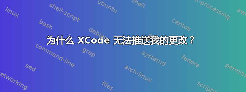 为什么 XCode 无法推送我的更改？