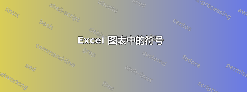 Excel 图表中的符号 